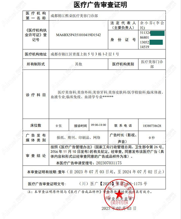 成都熙朵植发图片说明1